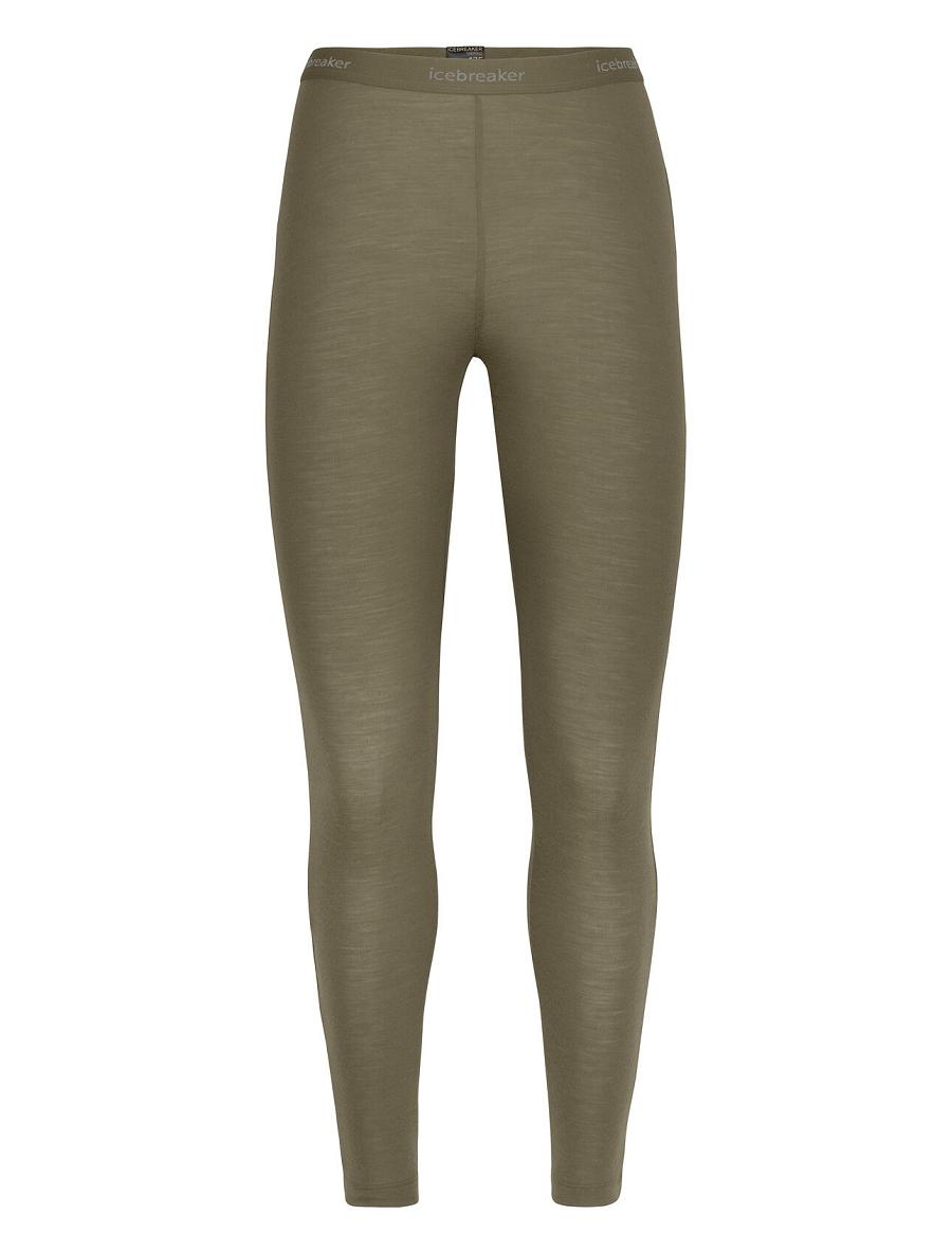 Icebreaker Merino 175 Everyday Thermal Leggings Naisten Base Layers Oliivinvihreä | FI 1899BEXC